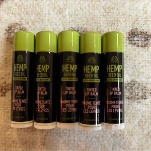 5 new Avon Veilment Hemp seed oil Ultra Nourishing Tinted Lip Balm